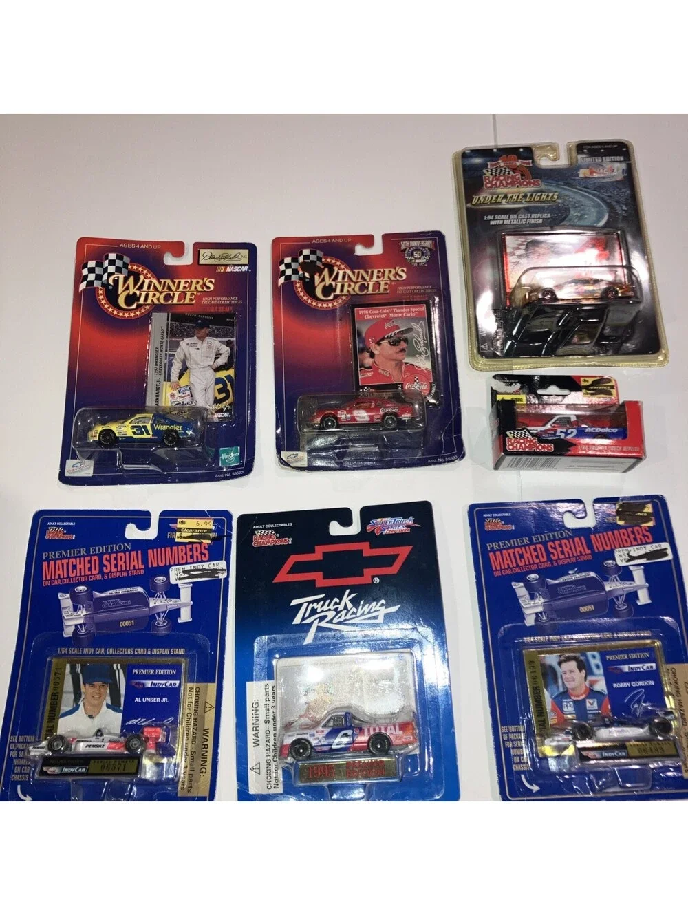 Lot of 7 VINTAGE MIX Racing Champions 